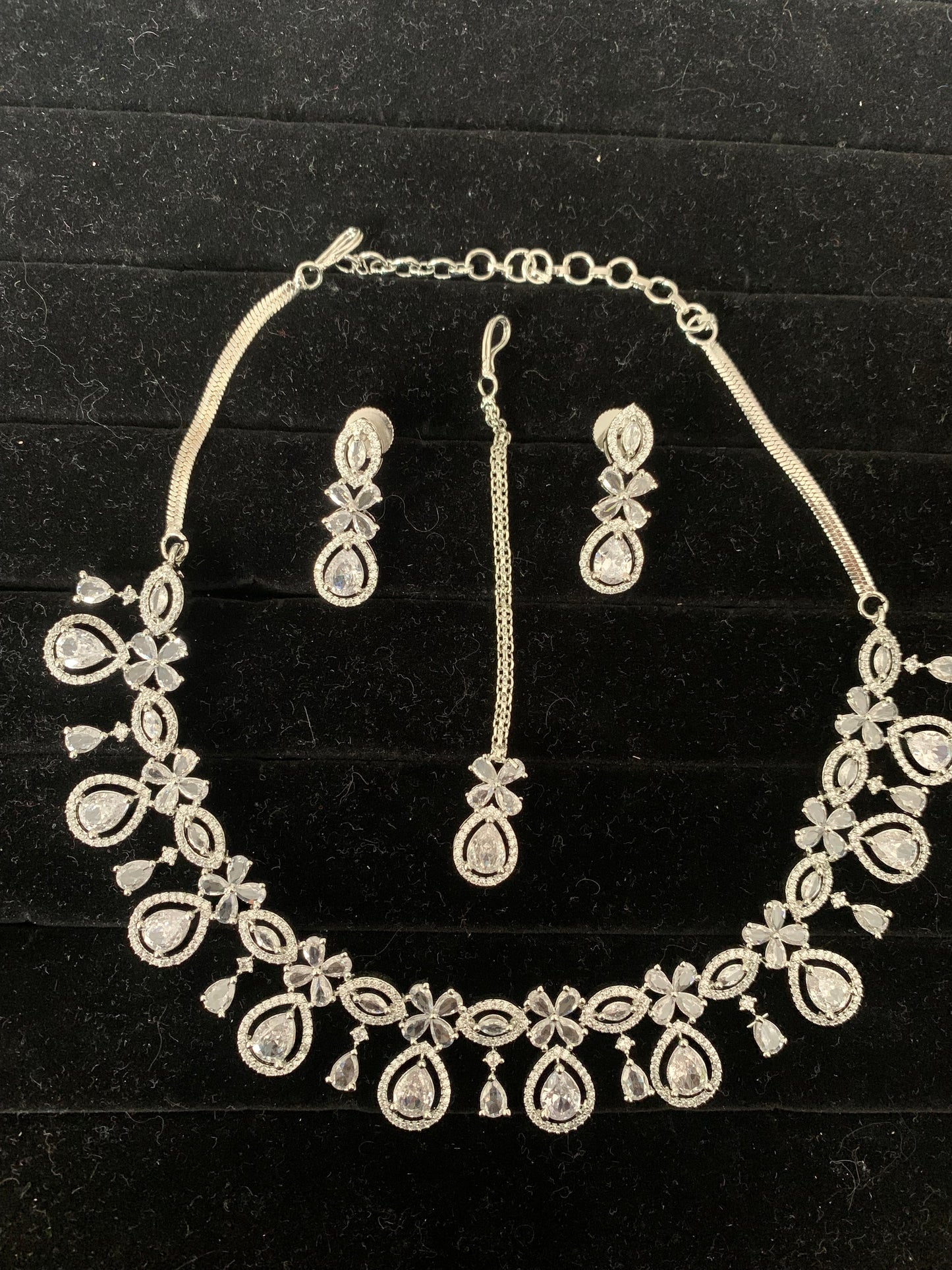 American Diamond Necklace Set