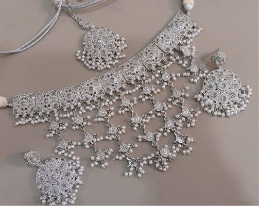 Polki Waterfall Choker Set