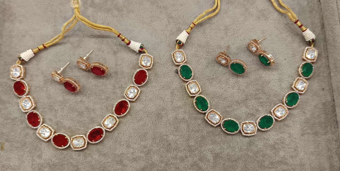 Uncut Kundan Set
