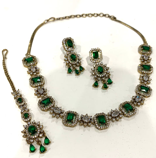 American Diamond Necklace Set