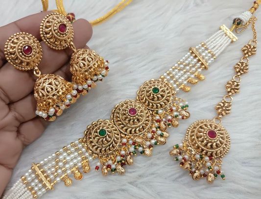 Gold Plated Choker Set