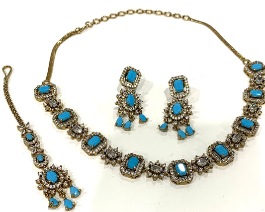 American Diamond Necklace Set