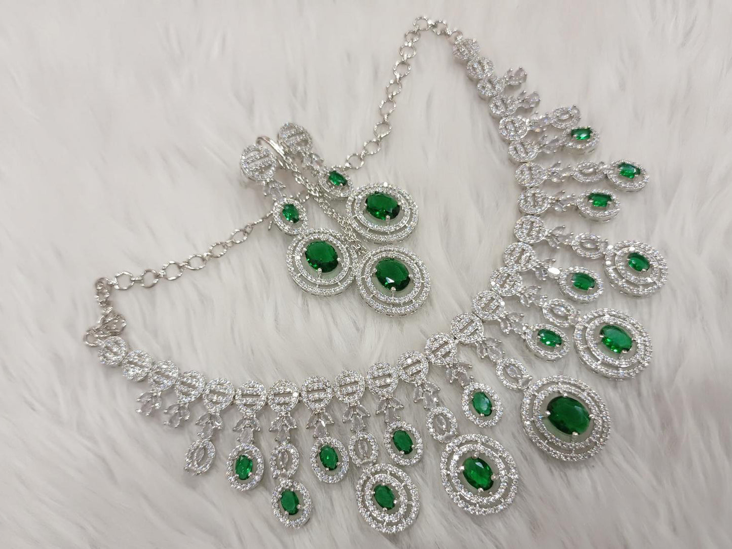 American Diamond Necklace Set