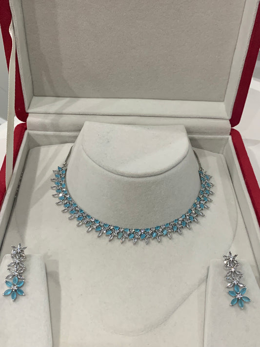 American Diamond Necklace Set