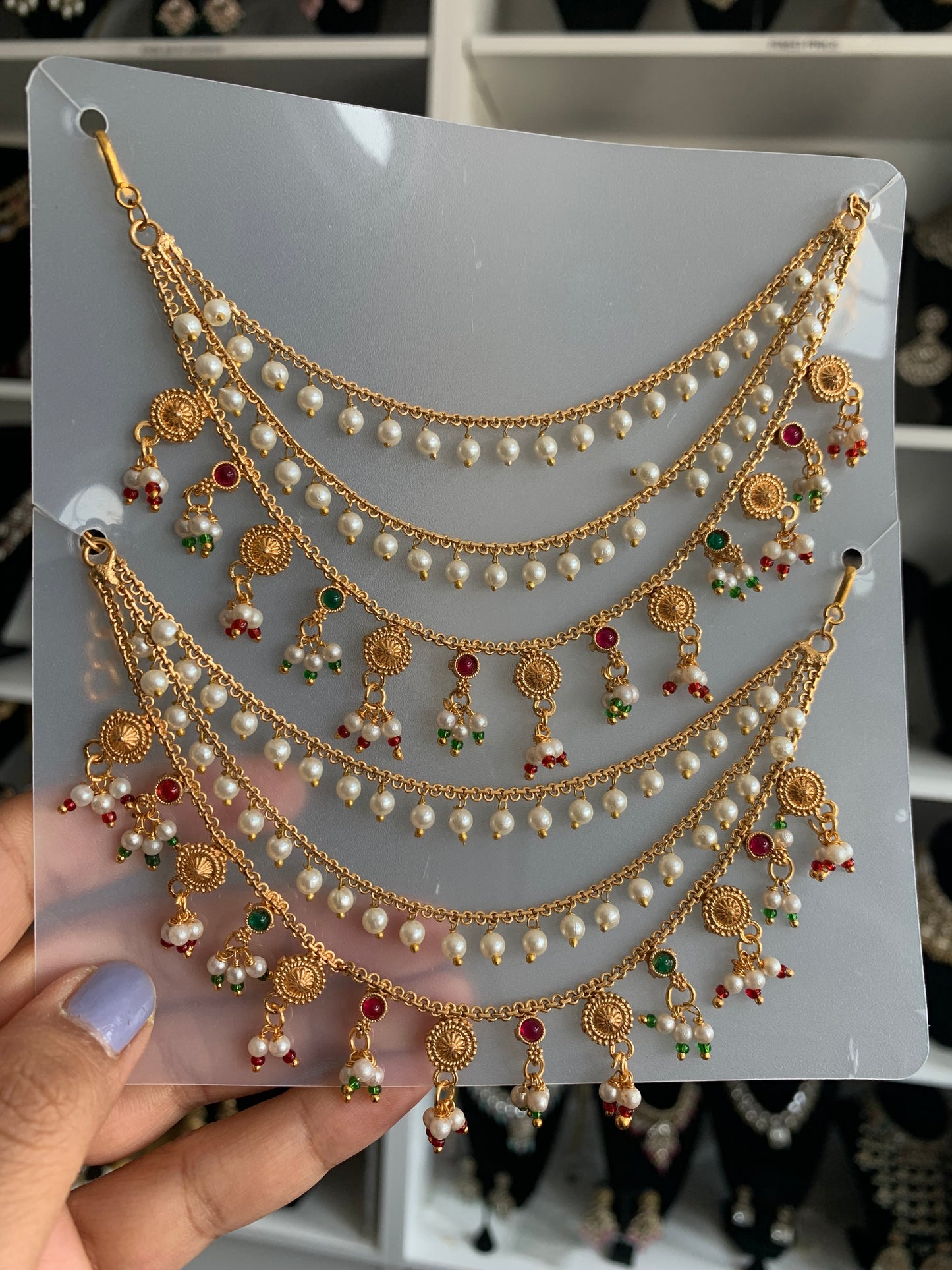 Layered Sahare/Ear Chain