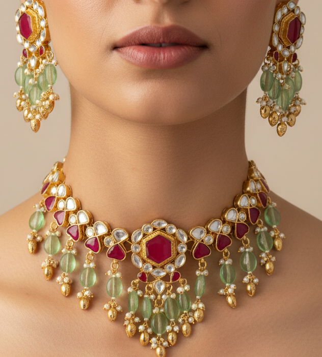 Pachi Kundan Choker Set