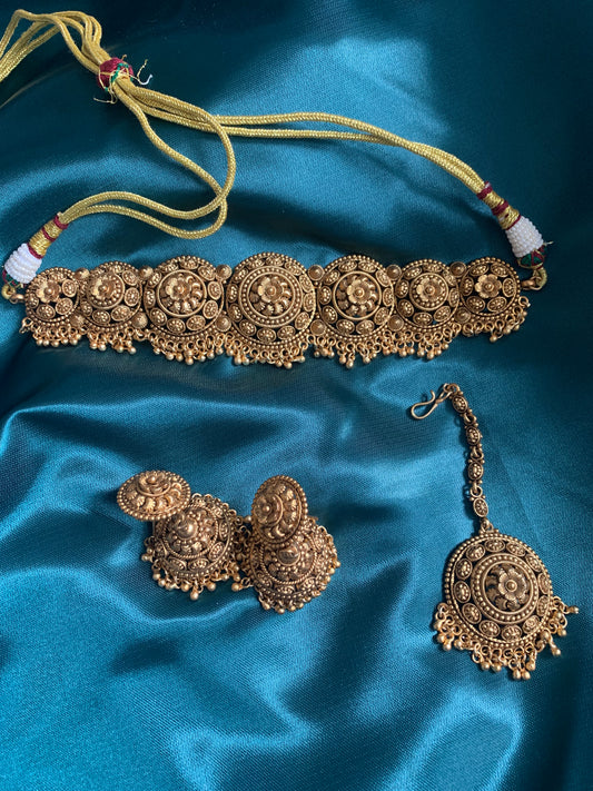 Premium Gold Plated Choker Set