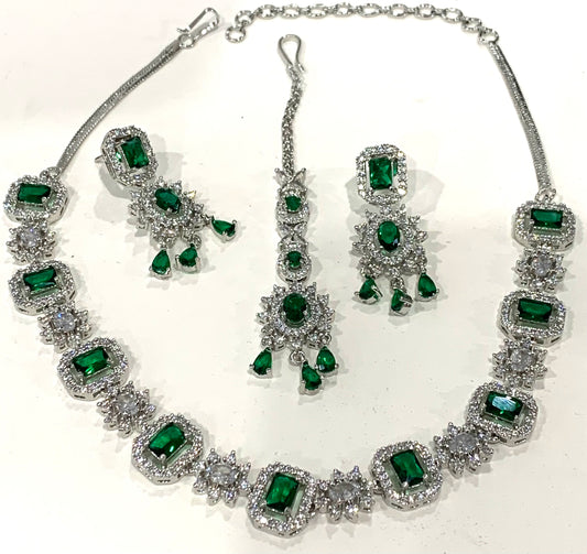 American Diamond Necklace Set
