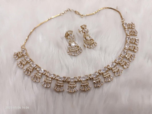 American Diamond Necklace Set