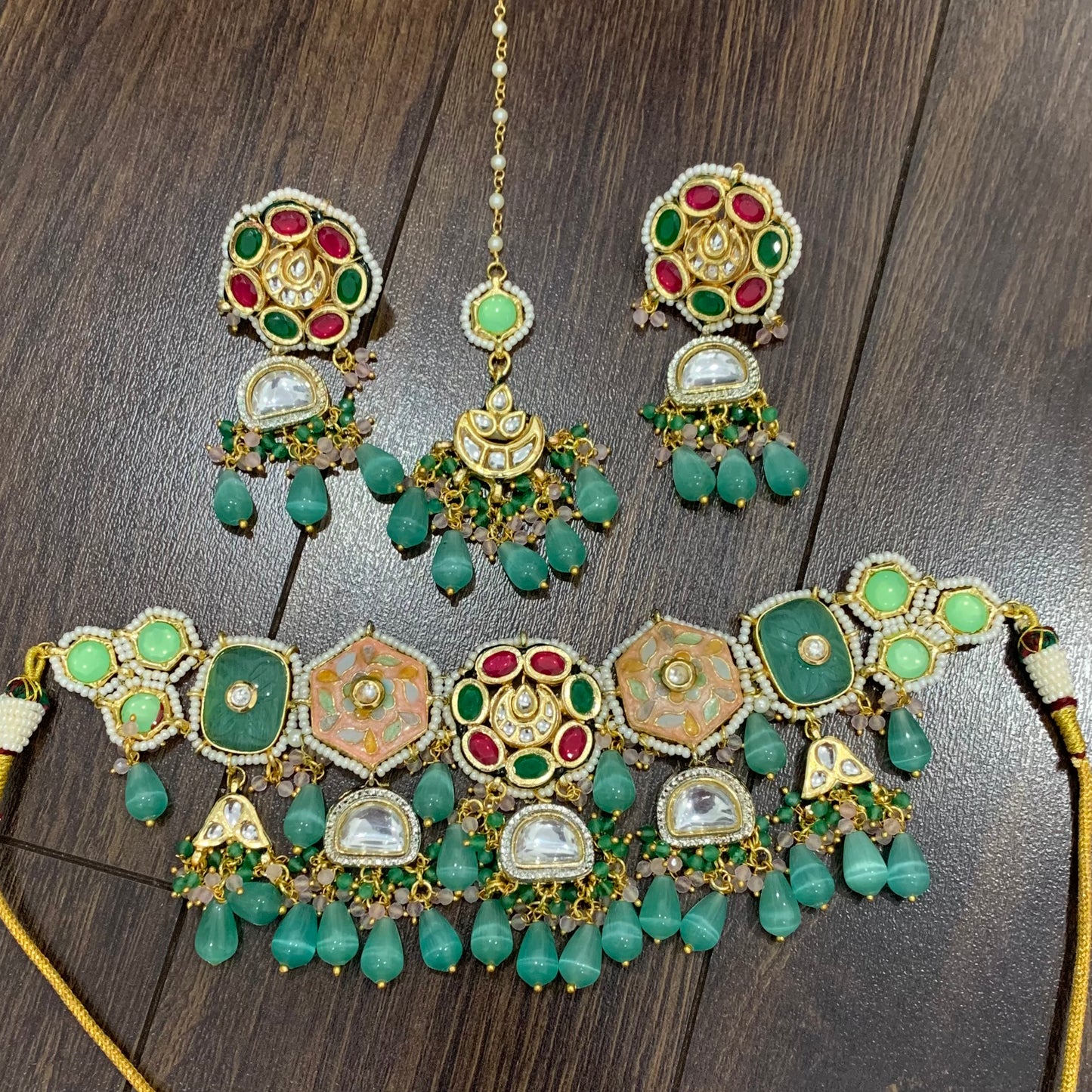 Meenakari Choker Set