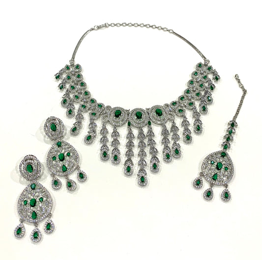 American Diamond Necklace Set