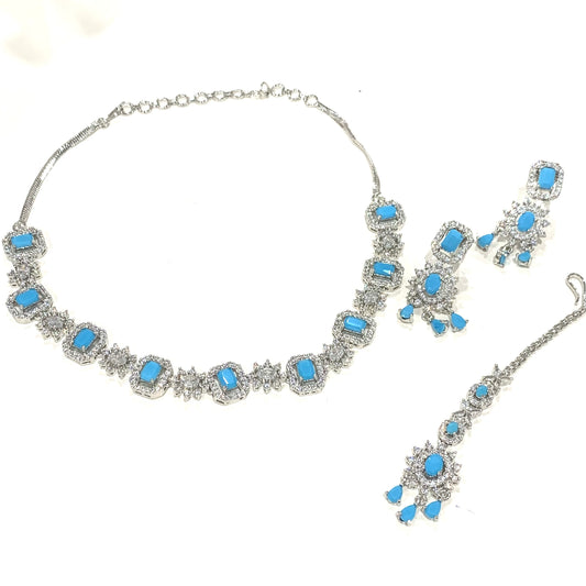 American Diamond Necklace Set