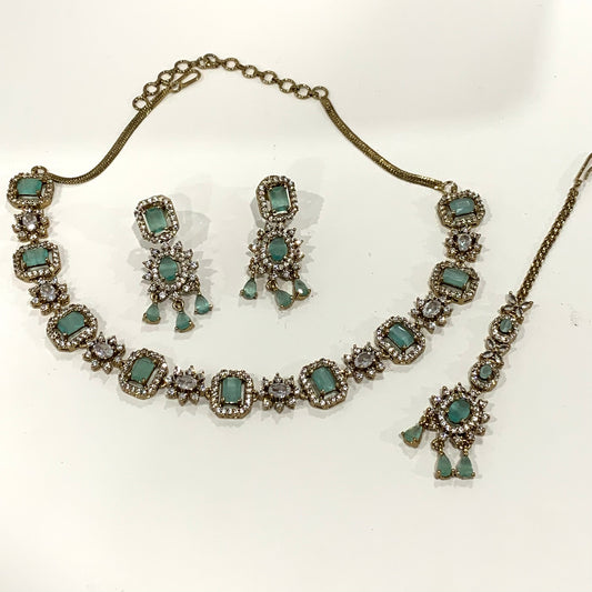 American Diamond Necklace Set