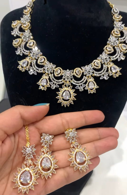 American Diamond Necklace Set
