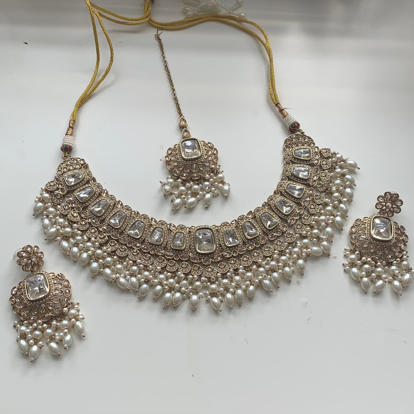 Polki Uncut Kundan Necklace Set