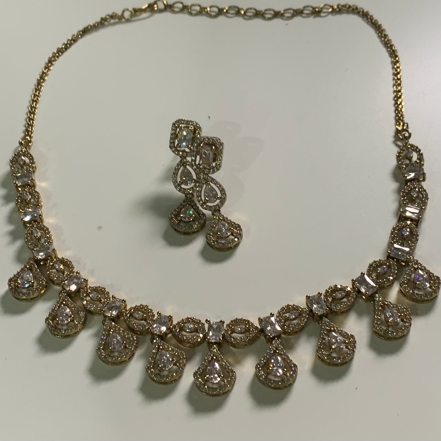 American Diamond Necklace Set