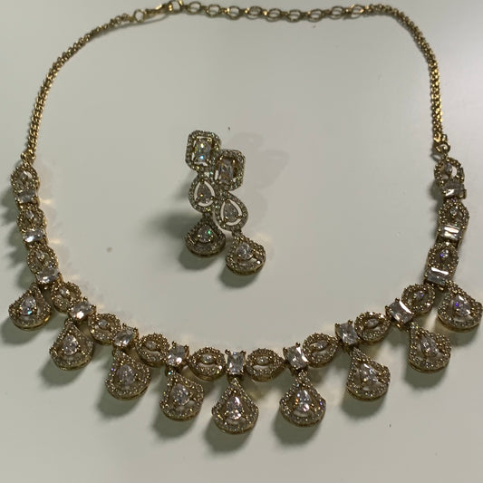 American Diamond Necklace Set