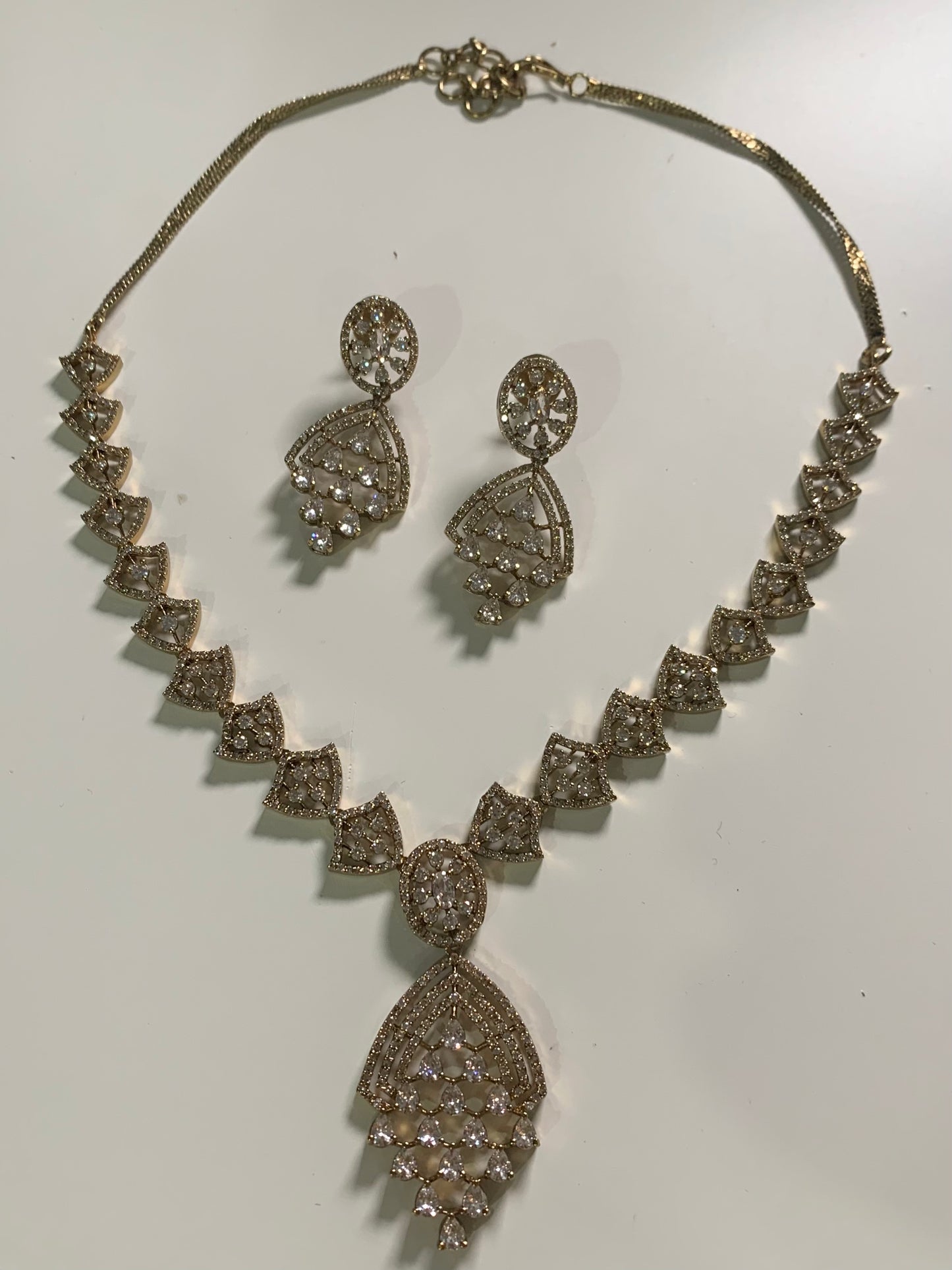 American Diamond Necklace Set