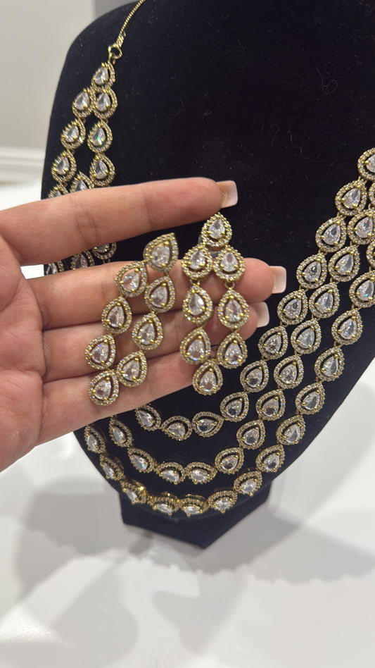 American Diamond Layered Set
