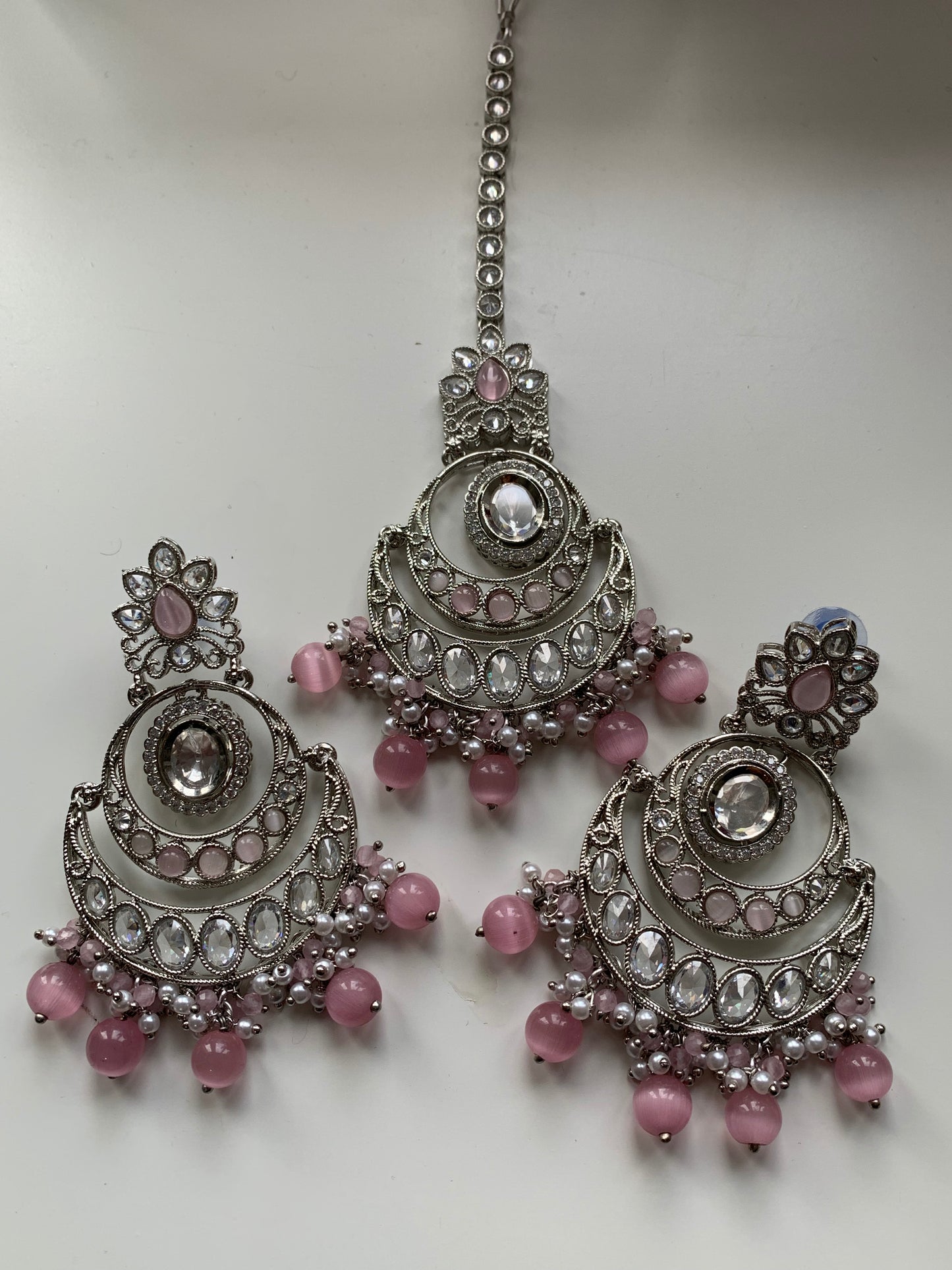 Polki Earrings & Tikka Set