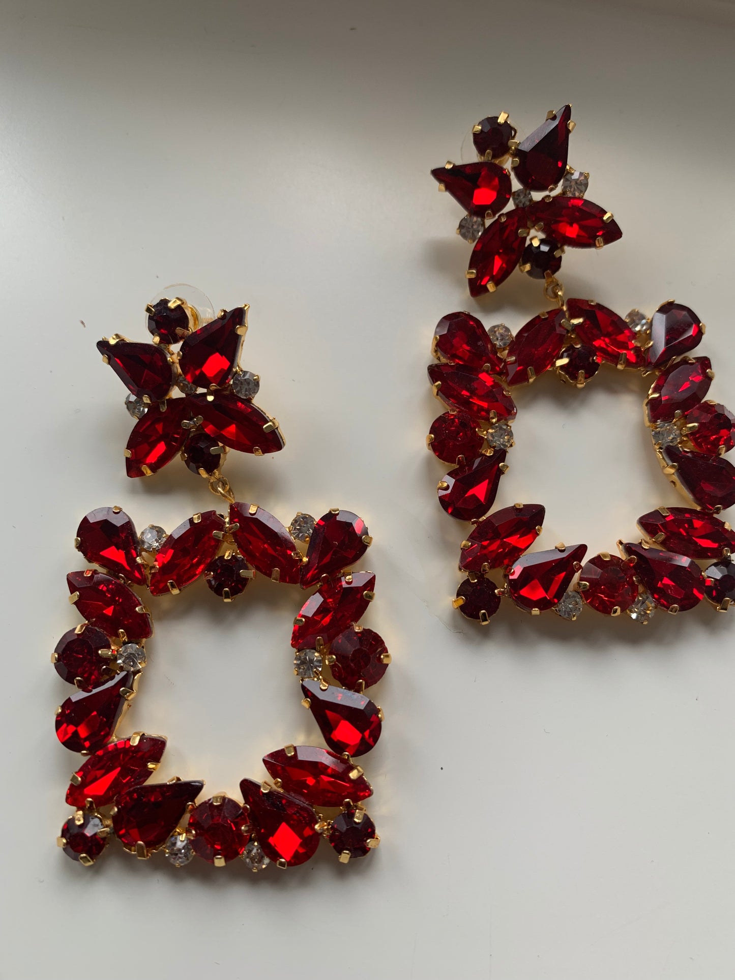 Crystal Square Earrings