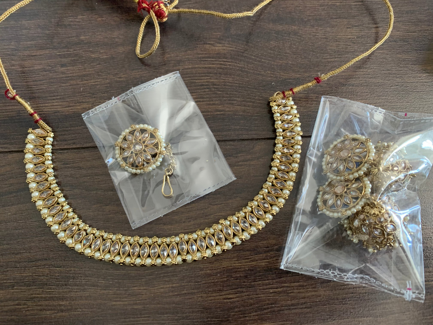Polki Dainty Necklace Set