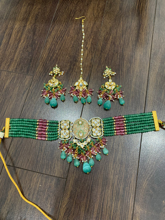 Meenakari Choker Set