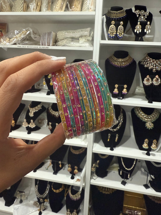 Glass Bangles-Size 2.6