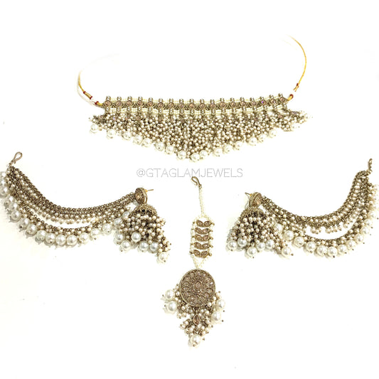 Choker Set with Bahubali Earrings  image 0