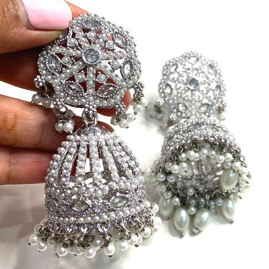 Polki Jhumka Earrings image 0